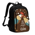 thumbnail image 1 of Wukai Rooster And Chicken Travel Laptop Backpack: Business Water-Resistant Bag with USB Charging Port, Ideal College Backpack for Men & Women, 1 of 6