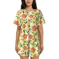 thumbnail image 1 of "Wukai Rose Daisy Women's Pajama Set - Short-Sleeve Top and Shorts with Elastic Waistband and Pockets for Loungewear, Yoga, and Casual Wear-, 1 of 8