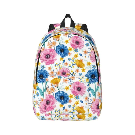 Wukai Rose Flowers Paper Reusable Cosmetic bag,Travel Toiletry Organizer Capacity,Waterproof Puzzle Bags