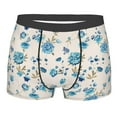 thumbnail image 1 of Wukai Rose Flowers Print Men’s Underwear Breathable Boxer Briefs,&nbsp;Moisture Wicking & Breathable-XX-Large, 1 of 7