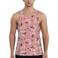 thumbnail image 1 of Wukai Rose Flowers Print Men’s Workout Tank Top Sleeveless Muscle T shirt Gym Running Fitness Tank Top-3X-Large, 1 of 7