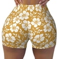 thumbnail image 1 of Wukai Rose Flowers Print Pack Biker Shorts for Women Yoga Workout Gym Running Scrunch Active Shorts-X-Large, 1 of 8
