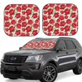 thumbnail image 1 of Wukai Rose Flowers Print Windshield Sun Shade, Car Front Window Shades Sunshade Cover Sun Visor Shield Block Automotive Interior Protector Blocks UV Rays-Large, 1 of 6