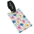 thumbnail image 1 of Wukai Rose Flowers Stylish and Durable Travel Luggage Tags: Waterproof PVC Rubber, Easy Attachment, Bold Lettering for Quick Identification, 1 of 6