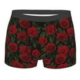 thumbnail image 1 of Wukai Rose Print Men’s Underwear Breathable Boxer Briefs,&nbsp;Moisture Wicking & Breathable-Large, 1 of 7