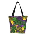 thumbnail image 1 of Vsdgher Mardi Gras7 print Reusable Shopping Grocery Bags for Women Shopping with Pouch Foldable Pouch Lightweight Polyester Fabric, 1 of 6