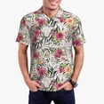 thumbnail image 1 of Wukai Roses Mixed Zebra Men’s Polo Shirts Sleeve,Camisas Polo Para Hombre,True Classic Tees Men-Small, 1 of 6