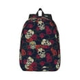thumbnail image 1 of Wukai Roses Skulls Paper Reusable Cosmetic bag,Travel Toiletry Organizer Capacity,Waterproof Puzzle Bags, 1 of 7