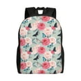 Wukai Roses and Butterflies Travel Laptop Backpack Waterproof, Anti