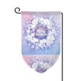 thumbnail image 1 of Wukai Round Snow Merry Christmas Print Garden Flag 12.5x18 Inch Double Sided Sun-resistant Rain-resistant, Wrinkle-resistant Colorfast(Only Flag), 1 of 7