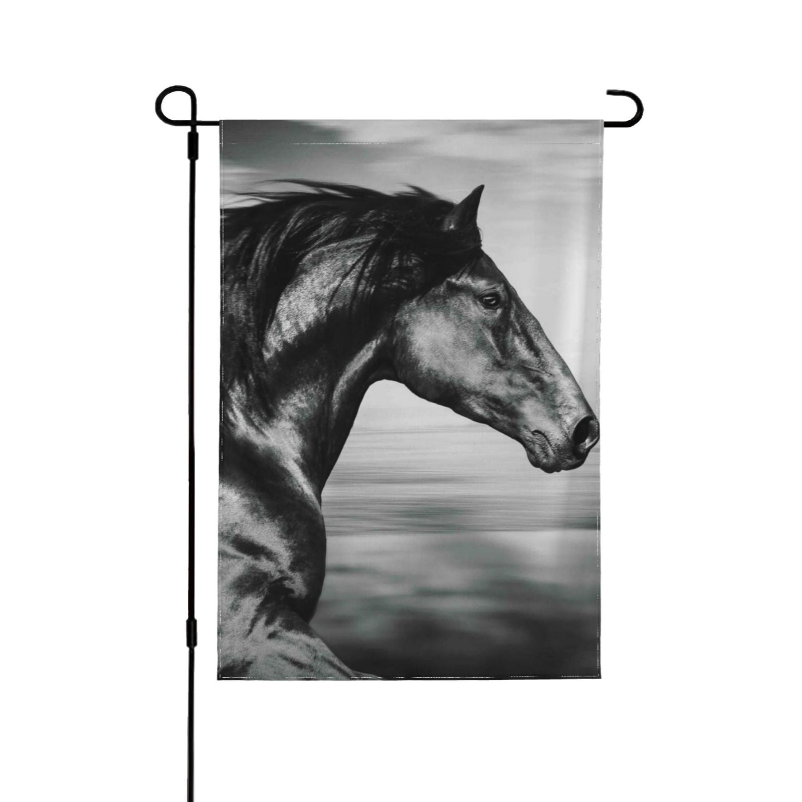 Wukai Running Horse Garden Flags Double Sided Welcome Garden Yard House ...