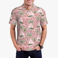 thumbnail image 1 of Wukai Sailboats And Palm Tree Men’s Polo Shirts Sleeve,Camisas Polo Para Hombre,True Classic Tees Men-Large, 1 of 6