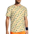 thumbnail image 1 of Wukai Sea Turtle And Whale Print Men's Short-Sleeved Mesh T-Shirt,Quick-Dry Short Sleeve Workout T-Shirt-X-Small, 1 of 8