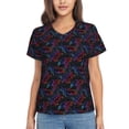 thumbnail image 1 of Wukai Sea Turtle Classic V-Neck T-Shirt for Women: Comfortable, Stylish, and Versatile Wardrobe Essential-XX-Large, 1 of 1