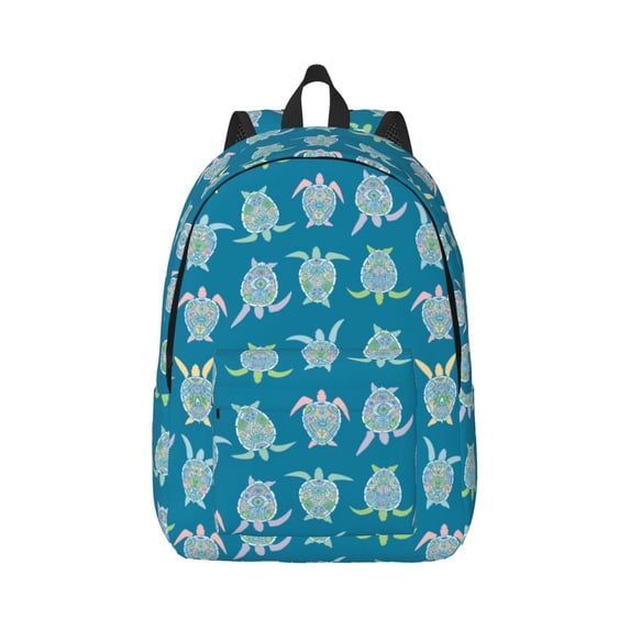 Wukai Sea Turtle Paper Reusable Cosmetic bag,Travel Toiletry Organizer Capacity,Waterproof Puzzle Bags