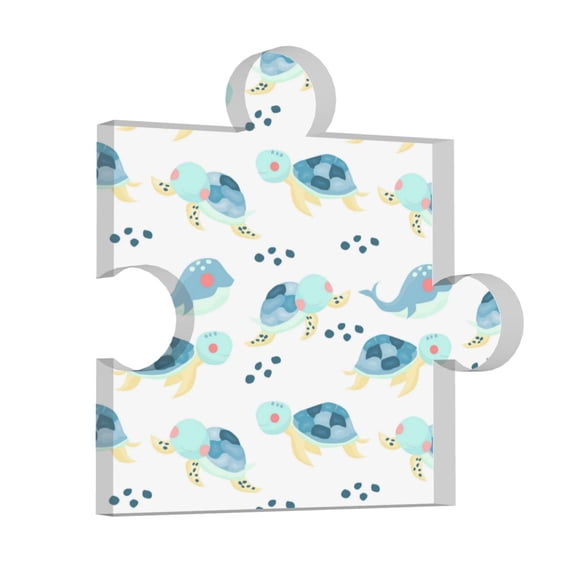Wukai Sea Turtle Print Elegant Acrylic Gift Decorations Perfect for Weddings, Birthdays, Anniversaries, and Home Decor
