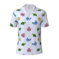 thumbnail image 1 of Wukai Sea Turtle Whale Men’s Polo Shirts,Quick-Dry Athletic Shirt,Classic Fit Shirts-, 1 of 8