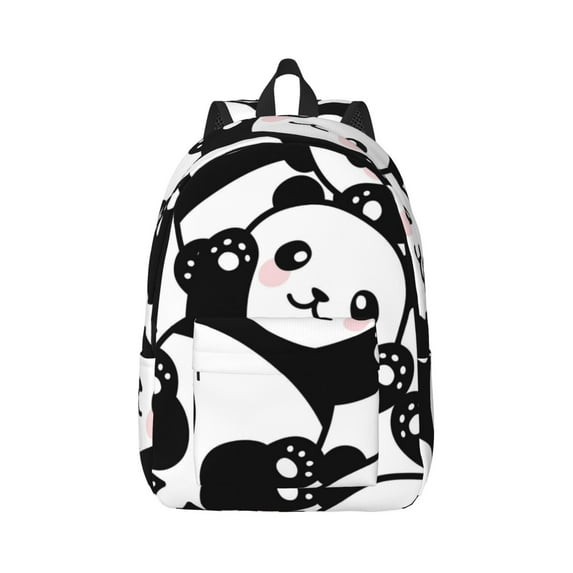 Wukai Seamless Pattern Cute Panda Paper Reusable Cosmetic bag,Travel Toiletry Organizer Capacity,Waterproof Puzzle Bags