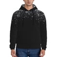 thumbnail image 1 of Wukai Silver Glitter1 Print Men Hoodies Fleece Sweatshirts Long Sleeve Sweaters Pullover Fall Outfits Winter Clothes-4X-Large, 1 of 7