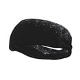 thumbnail image 1 of Wukai Silver Glitter1 Sports sweatband,Men & Women Sweatband Headband for Running, Cross Training, Racquetball, Working Out, 1 of 7