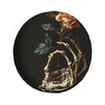 thumbnail image 1 of Wukai Skeleton Hand Rose Butterfly Print Spare Tire Cover for RV Trailer,Waterproof PVC Faux Leather Wheel Cover Fit for Truck,Trailer,RV,SUV,Camper and Most Vehicle-14 inch, 1 of 6