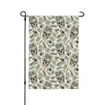 thumbnail image 1 of Wukai Skull with Cash Garden Flags Double Sided Welcome Garden Yard House Flags Outside Outdoor House (Only Flag), 1 of 8