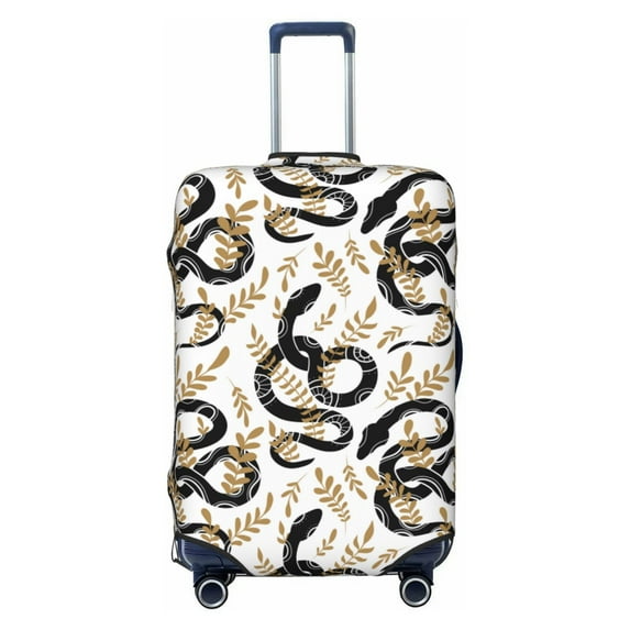 Wukai Snake Elastic Luggage Cover: Personalized Protection for Your Suitcase - Fits 19~29-inch, Washable & Durable Travel Companion-X-Large
