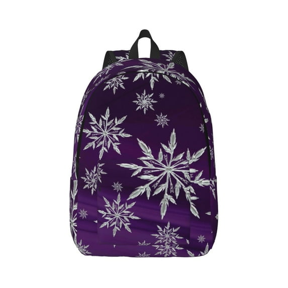 Wukai Snowflake Gradient Purple Paper Reusable Cosmetic bag,Travel Toiletry Organizer Capacity,Waterproof Puzzle Bags