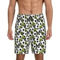 thumbnail image 1 of Wukai Soccer and Football Men’s Short Pajama Pants With Pockets Soft Sleep Pj Shorts for Men-Large, 1 of 6