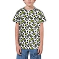 thumbnail image 1 of Wukai Soccer and Football Youth Unisex Short Sleeve T-Shirt for Boys, Girls, Teens, and Kids-Large, 1 of 7