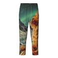 thumbnail image 1 of Wukai Space Adventurer Cat Print Teenagers' Pajama Pant Sleep Pajama Lounge Pant PJ Bottoms with Pockets and Button Fly(Available in Big & Tall)-Small, 1 of 6