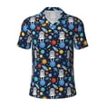 thumbnail image 1 of Wukai Space Dog Men’s Polo Shirts,Quick-Dry Athletic Shirt,Classic Fit Shirts-Medium, 1 of 8