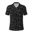 thumbnail image 1 of Wukai Space Galaxy Men’s Polo Shirts,Quick-Dry Athletic Shirt,Classic Fit Shirts-4X-Large, 1 of 8