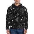 thumbnail image 1 of Wukai Space Galaxy Print Men Hoodies Fleece Sweatshirts Long Sleeve Sweaters Pullover Fall Outfits Winter Clothes-3X-Large, 1 of 7
