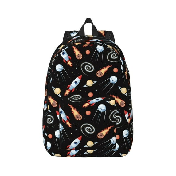Wukai Space Rocket Paper Reusable Cosmetic bag,Travel Toiletry Organizer Capacity,Waterproof Puzzle Bags