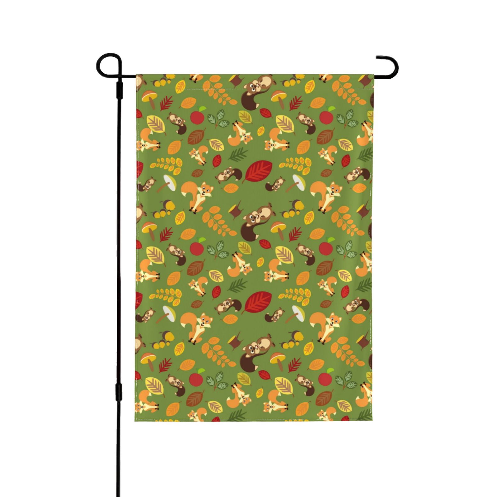 Wukai Squirrel And Fox In The Forest Garden Flags Double Sided Welcome ...