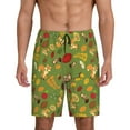 thumbnail image 1 of Wukai Squirrel And Fox In The Forest Men’s Short Pajama Pants With Pockets Soft Sleep Pj Shorts for Men-Medium, 1 of 6