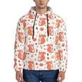 thumbnail image 1 of Wukai Squirrel And Maple Leaf Print Men Hoodies Fleece Sweatshirts Long Sleeve Sweaters Pullover Fall Outfits Winter Clothes-Small, 1 of 7