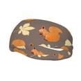 thumbnail image 1 of Wukai Squirrel And Maple Leaves Sports sweatband,Men & Women Sweatband Headband for Running, Cross Training, Racquetball, Working Out, 1 of 7