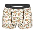 thumbnail image 1 of Wukai Squirrel And Mushroom Print Men’s Underwear Breathable Boxer Briefs,&nbsp;Moisture Wicking & Breathable-Small, 1 of 7