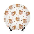 thumbnail image 1 of Wukai Squirrel Giving A Gift Print Decorative Plate for Display,Bone China Decorative Plate, Ceramic Dinner Plate with Stand, Vertical Ceramic Plate-6in, 1 of 6