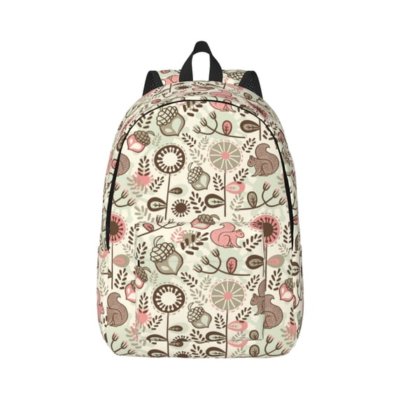 Wukai Squirrel In The Forest Paper Reusable Cosmetic bag,Travel Toiletry Organizer Capacity,Waterproof Puzzle Bags