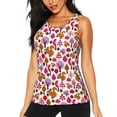thumbnail image 1 of Wukai Squirrel In The Forest Print &nbsp;Women's Workout Tank Top Mesh Yoga Shirts Athletic Running Tank Tops Athletic Gym Shirts -, 1 of 8