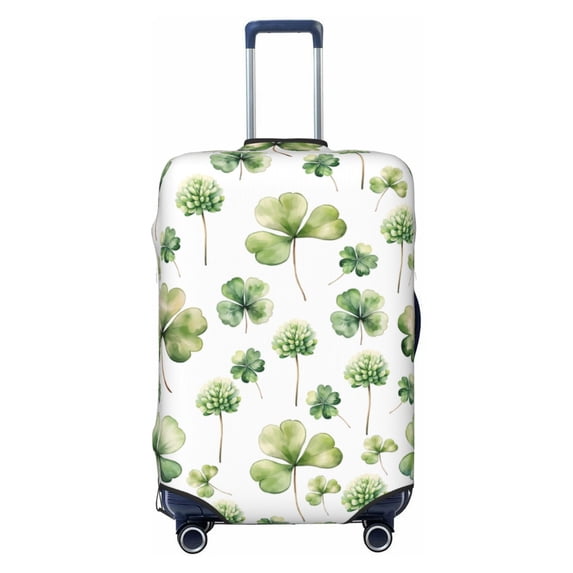 Wukai St Patrick's Day3 Elastic Luggage Cover: Personalized Protection for Your Suitcase - Fits 19~29-inch, Washable & Durable Travel Companion-Small