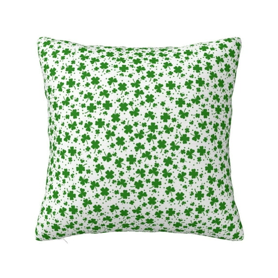 Wukai St Patrick's Day4 Premium Polyester Fleece Pillow Covers with Hidden Zipper Closure,Luxuriously Soft and Durable-12"x12"