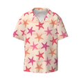 thumbnail image 1 of Wukai Starfish Men's Casual Short-Sleeve Button Down Shirt - Lightweight Summer Dress Shirt for Daily Wear-Small, 1 of 7