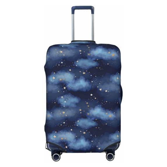 Wukai Starry Sky Elastic Luggage Cover: Personalized Protection for Your Suitcase - Fits 19~29-inch, Washable & Durable Travel Companion-
