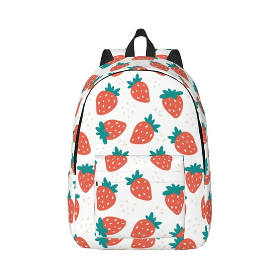 Wukai Strawberries Paper Reusable Cosmetic bag,Travel Toiletry Organizer Capacity,Waterproof Puzzle Bags