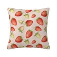 thumbnail image 1 of Wukai Strawberries Premium Polyester Fleece Pillow Covers with Hidden Zipper Closure,Luxuriously Soft and Durable-12"x12", 1 of 7