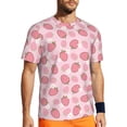 thumbnail image 1 of Wukai Strawberries Print Men's Short-Sleeved Mesh T-Shirt,Quick-Dry Short Sleeve Workout T-Shirt-Small, 1 of 8